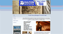 Desktop Screenshot of boultoninsulation.com